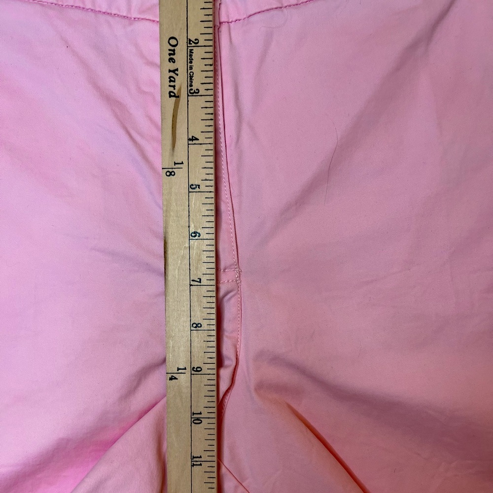Crown & Ivy Pink Sky Caroline Twill Soft Mid Rise Shorts Preppy Coastal Size 18 - Picture 9 of 10
